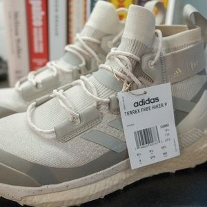 Adidas Terrex x Parley Free Hiker Hiking Shoes - Alumina/Sesame/Grey Feather -9M